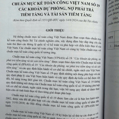 Sách Hệ Thống Chuẩn Mực Kế Toán Công Việt Nam – VPSAS (V2526T)