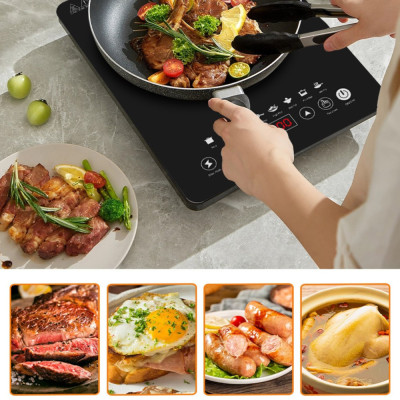 Bếp từ cảm ứng cao cấp SOKANY SK-07076, công suất 2200W, mặt kính chịu lực sử dụng cho mọi loại nồi - HÀNG CHÍNH HÃNG