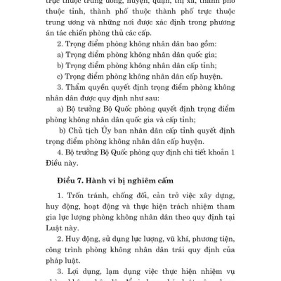 Luật phòng không nhân dân - bản in 2025