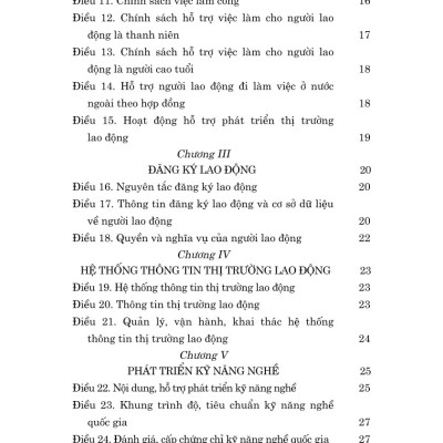 Luật việc làm năm 2025 - bản in 2025