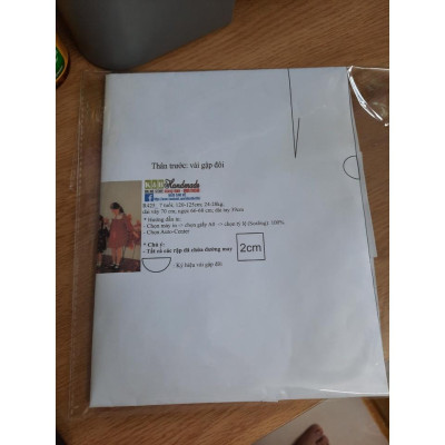 Rập giấy A0 R425- đầm tay lỡ cổ sen (BẢN VẼ)