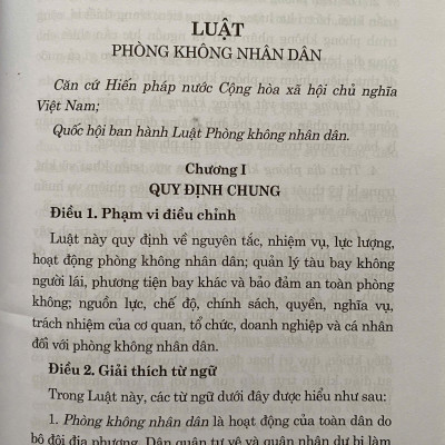 Luật Phòng Không Nhân Dân Năm 2024