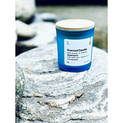 Nến thủy tinh xanh biển 230g