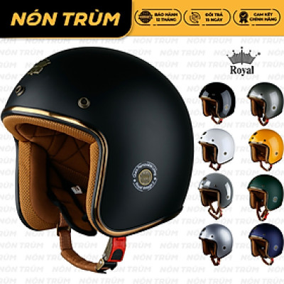 Mũ bảo hiểm xe máy 3/4 Royal M20C không kèm kính nhiều size L XL XXL dành cho nam nữ