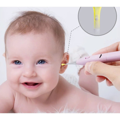 Bộ Dụng Cụ Lấy Ráy Tai Có Đèn Led Cao Cấp Kèm Hộp Đựng Sịn Sò Sử Dụng Cổng Sạc USB Tặng Kèm Kính Lúp