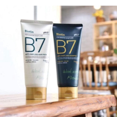 Dầu gội xả thảo dược thiên nhiên Biotin B7 Anti Hair Loss Shampoo cân bằng độ PH 5.5 Hàn Quốc