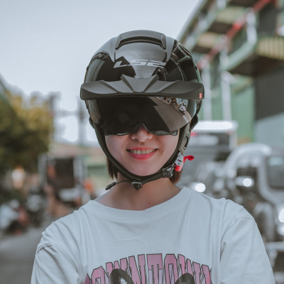 Mũ Bảo Hiểm Nửa Đầu Có Kính Âm LS2 OF590 Rebellion - GARA20