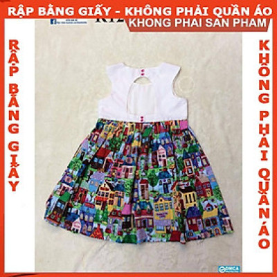 Rập giấy A0 đầm bé gái 
mã R122 (BẢN VẼ)