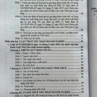 Sách Luật Thuế - Thuế Giá Trị Gia Tăng, Thu Nhập Doanh Nghiệp, Thuế Thu Nhập Cá Nhân (V2619T)