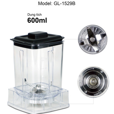 Sinh Tố Công Nghiệp Gali GL-1529B Dung tích 2 Lít, Motor 100% dây đồng đảm bảo độ bền bỉ, bảng điều khiển dạng cảm ứng, lưỡi dao bằng thép không gỉ. Hàng chính hãng bảo hành 24 tháng