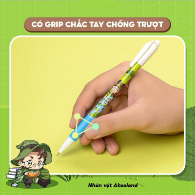 Hộp 20 Bút Gel 0.5 mm - Nhân Vật Akooland Tahi - Thiên Long Gel-012/AK - Mực Xanh