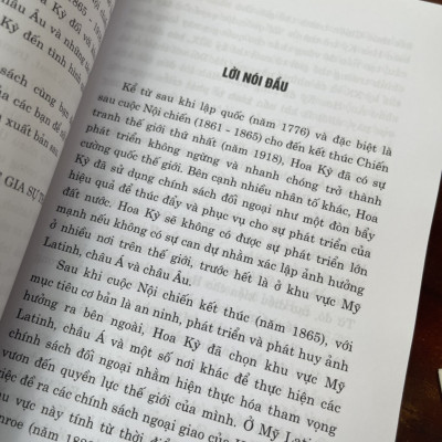 CHÍNH SÁCH ĐỐI NGOẠI CỦA HOA KỲ từ sau nội chiến đến kết thúc chiến tranh thế giới thứ nhất (1865 – 1918) - Dương Quang Hiệp - Nxb Chính trị Quốc gia Sự thật - bìa mềm