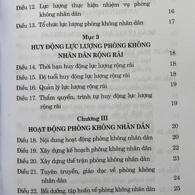 Luật Phòng Không Nhân Dân Năm 2024