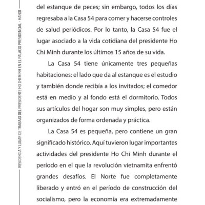 Residencia y lugar de trabajo del presidente  Ho Chi Minh en el Palacio Presidencial - Hanoi