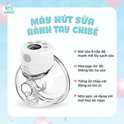 Máy hút sữa rảnh tay CHIBE CB019 - Hàng Chính Hãng