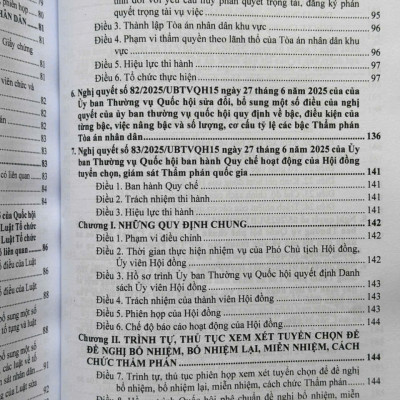 Sách Luật Tổ Chức Tòa Án Nhân Dân, Viện Kiểm Sát Nhân Dân sửa đổi, bổ sung năm 2025 (V2612T)