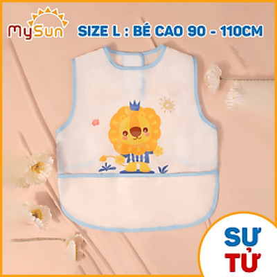 Áo yếm ăn dặm cho bé trai gái choàng chống thấm dài tay MySun