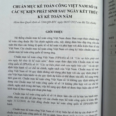 Sách Hệ Thống Chuẩn Mực Kế Toán Công Việt Nam – VPSAS (V2526T)