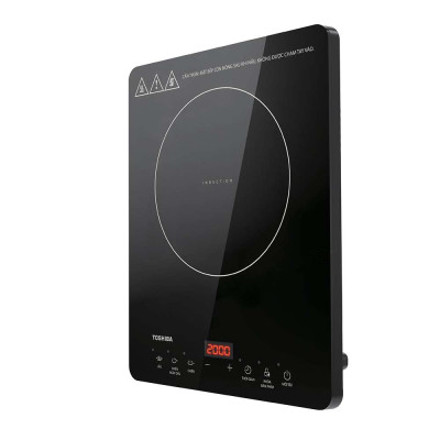 Bếp Điện Từ Toshiba IC-20R2SV - Cảm ứng, tặng Nồi Lẩu Inox cao cấp 1 lớp, 9 mức công suất, model 2023 - Hàng chính hãng