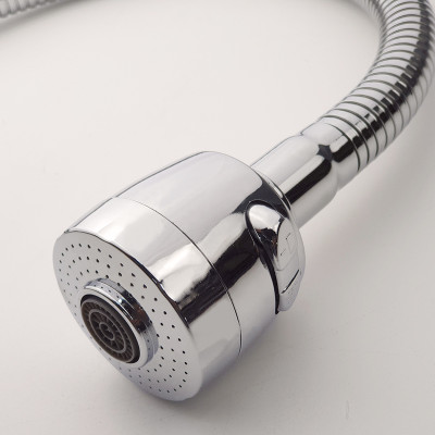 Vòi rửa chén nóng lạnh cần lò xo Đồng mạ Chrome Eurolife EL-KM03 (Trắng bạc)