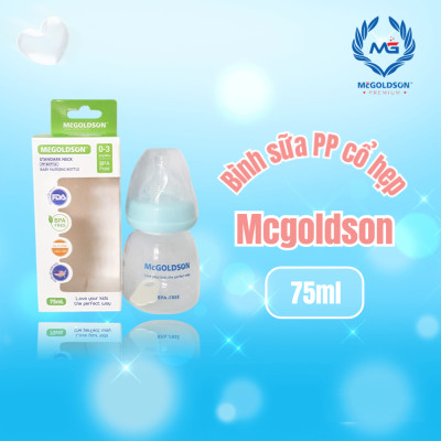 Bình sữa McGoldson PP cổ hẹp 75ml