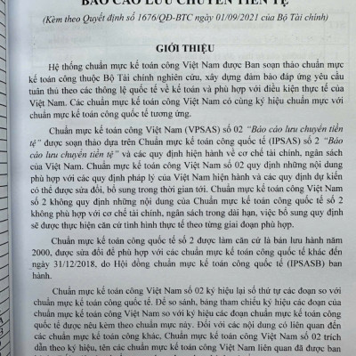 Sách Hệ Thống Chuẩn Mực Kế Toán Công Việt Nam – VPSAS (V2526T)