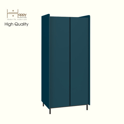 [Happy Home Furniture] LAVIA, Tủ quần áo 2 cửa mở - chân sắt, 80cm x 59cm x 180cm ( DxRxC), TCM_170
