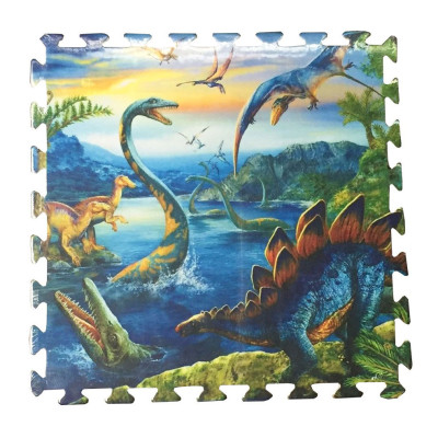 Bộ 4 tấm Thảm xốp lót sàn an toàn Thoại Tân Thành hình khủng long (60x60cm)