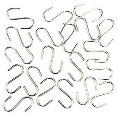 COMBO 10 MÓC INOX HÌNH CHỮ S NHỎ