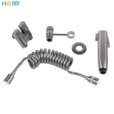 Bộ vòi xịt rửa toilet có van đa năng dây lò xo Hobby home decor VSR9