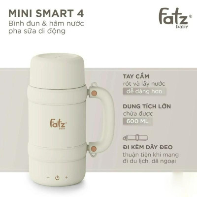 Bình Đun Nước Pha Sữa Di Động FATZBABY Các Dòng MINI SMART - Hàng Chính Hãng