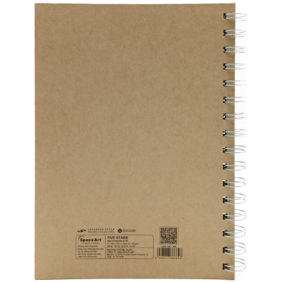 Sổ Vẽ Lò Xo A5 30 Tờ - Drawing Five Stars - Space Art 8664