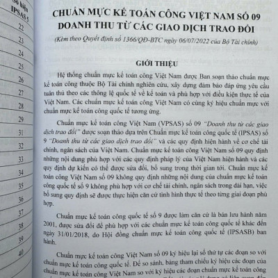 Sách Hệ Thống Chuẩn Mực Kế Toán Công Việt Nam – VPSAS (V2526T)