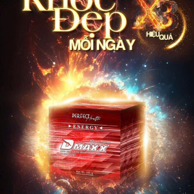DMAXX thức uống bổ sung vitamin năng lượng không đường DAMODE 83 gói màu đỏ mỗi gói 2,2gr