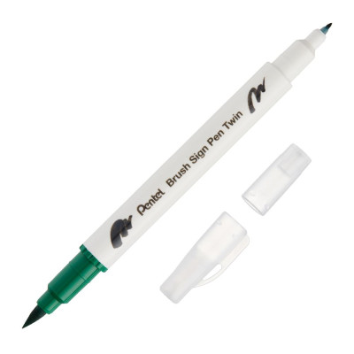 Bộ 24 Bút Lông Màu Nước 2 Đầu - Brush Sign Pen Twin - Pentel Art SESW30C-24E