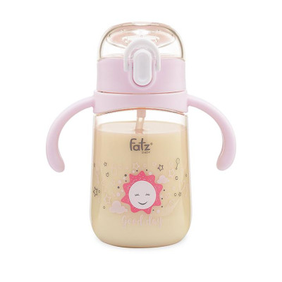 Bình uống nước PPSU bật hút 2 tay cầm với phao 360 độ 250ml Fatzbaby Fatz Sippy 2 - FB0298BT  Hàng Chính Hãng