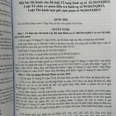 Sách Bộ Luật Hình Sự năm 2015 sửa đổi, bổ sung năm 2017, 2025 và Các Văn Bản Hướng Dẫn Thi Hành (V2593D)
