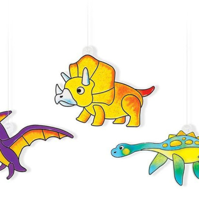 Bộ Màu Vẽ Trang Trí Trên Kính Sun Deco - Amos SD10P6-D - Dino