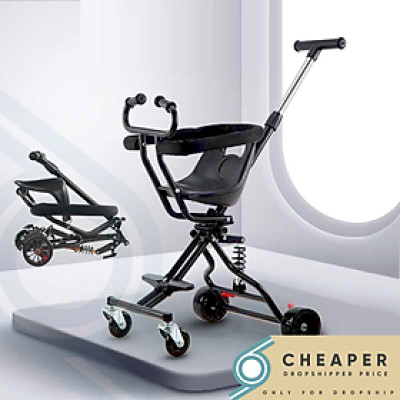 Baby foldable magic stroller ultra lightweight 4 wheels scooter for kids children tricycle bicycle - BLC602