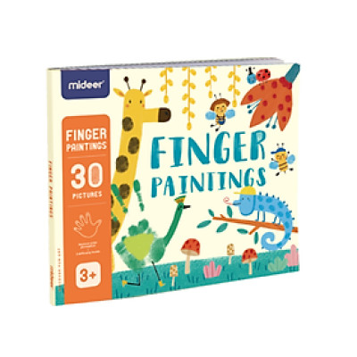 Bộ màu vẽ tay Finger Paint 8 màu - chính hãng MIDEER (cho bé từ 3 tuổi)