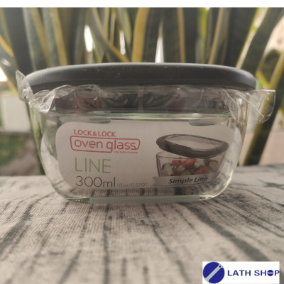 Hộp Thủy Tinh Hình Vuông Lock&Lock Nắp Thủy Tinh Giao Màu Ngẫu Nhiên - 300ml