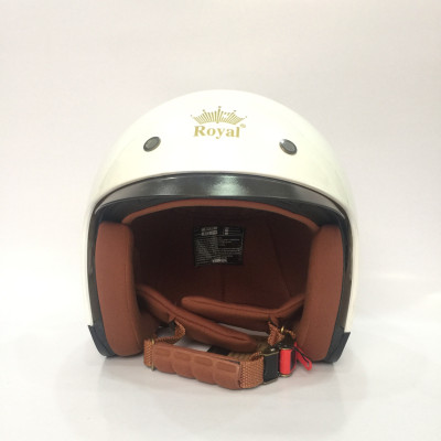 Nón bảo hiểm 3/4 kính âm Royal M139 Trắng ngọc trai cao cấp Lót tháo rời, che hết mặt