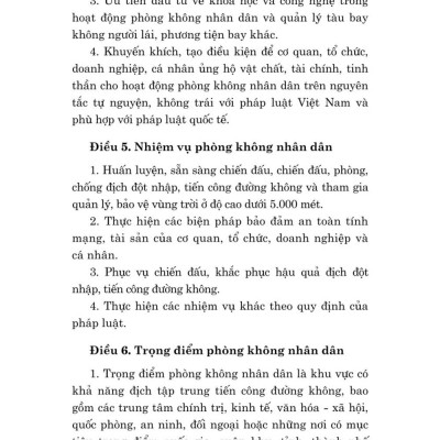 Luật phòng không nhân dân - bản in 2025