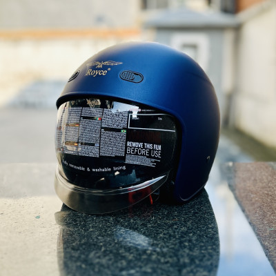 Mũ bảo hiểm xe máy 3/4 Royce XH26 kính âm màu trơn, kèm lỗ thông gió tiện lợi dành cho cả nam và nữ
