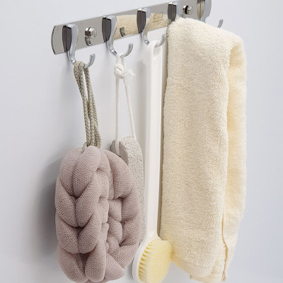 Móc treo áo 5 chấu Inox Eurolife EL-M4 (Trắng bạc)