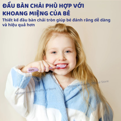 Bàn chải đánh răng cho bé Mideer Kids Dental Care Toothbrush 1 2 3 Tuổi