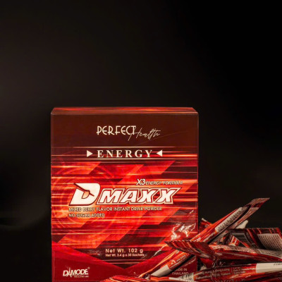 DMAXX thức uống bổ sung vitamin năng lượng không đường DAMODE 1 gói dùng thử màu đỏ