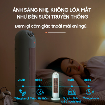 Máy Sưởi Ấm Gốm Bear DNQ-C20B1 Không Làm Khô Da Công Suất 2000W - Hàng Chính Hãng