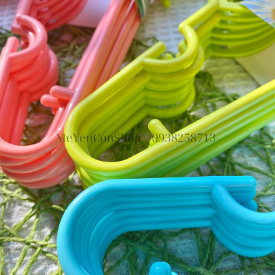 Set 6 Móc Nhựa Finley PP Nguyên Sinh Cao Cấp Đa Năng Móc Quần Áo Trẻ Em, Phụ Kiện - katydang