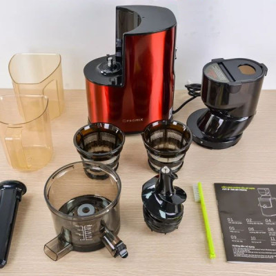 Máy ép chậm Promix PM-800 - 400W Màu Đỏ - Hàng Chính Hãng, Bảo Hành Toàn Quốc